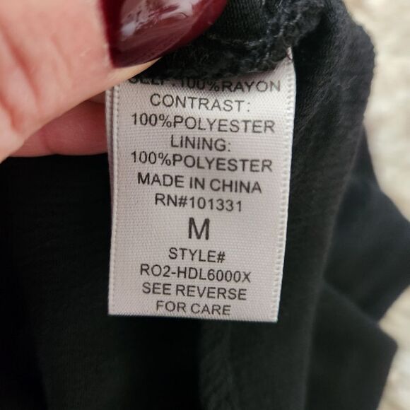 Charlotte Russe Crochet Lace Flutter Sleeve Halter Style Mini Dress Black Medium - Picture 5 of 9